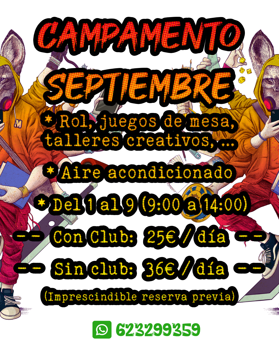 Promoción para campus de septiembre rolero en Mamarrachine 2026