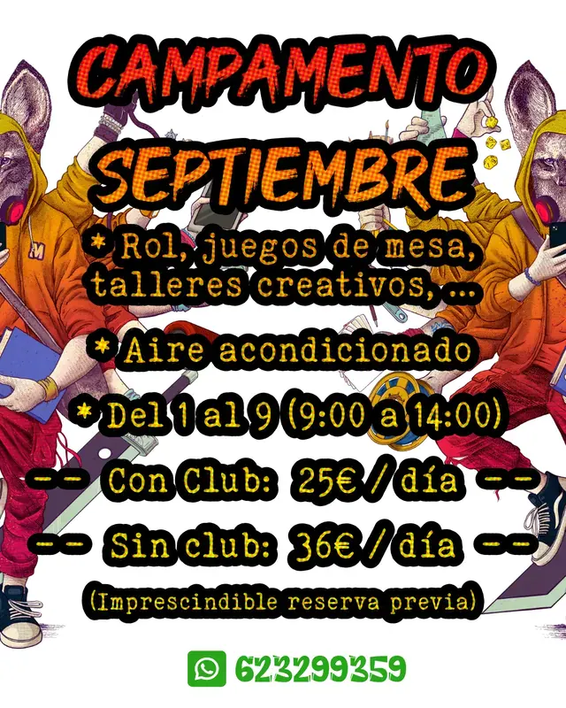 Promoción para campus de septiembre rolero en Mamarrachine 2026